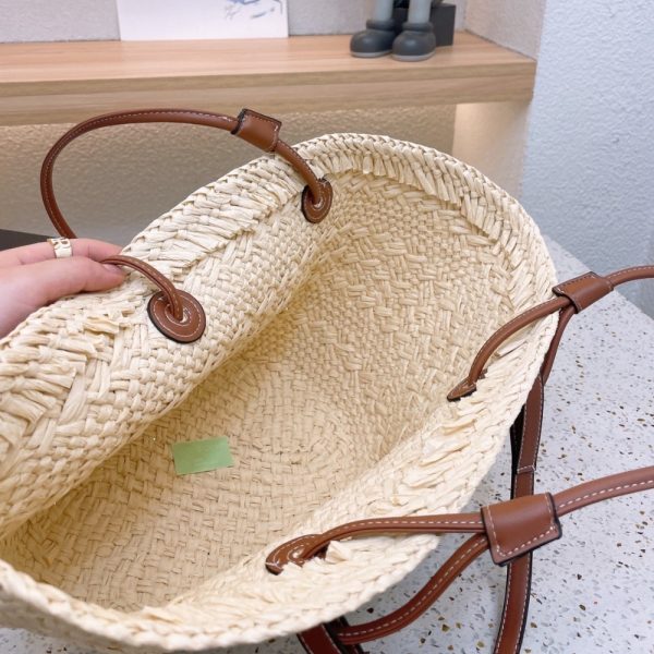 LOEWE ANAGRAM BASKET BAG TAN 30CM A223P65X01 2435