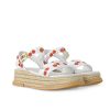 LOUIS VUITTON X TAKASHI MAYA PLATFORM SANDAL MONOGRAM CHERRY 1AHNSK