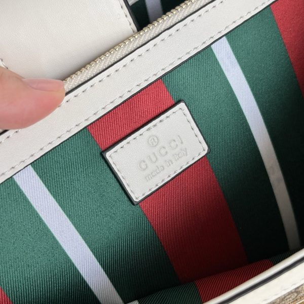 GUCCI PADLOCK GG MEDIUM SHOULDER BAG WHITE 29CM