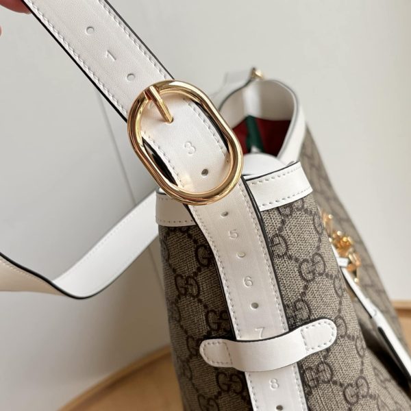 GUCCI PADLOCK GG MEDIUM SHOULDER BAG WHITE 29CM