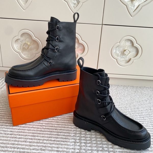 HERMES LAND ANKLE BOOT BLACK H252104Z 02350