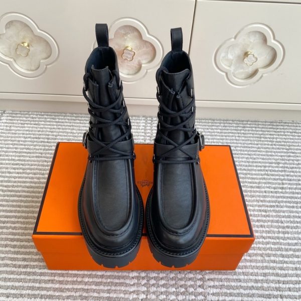 HERMES LAND ANKLE BOOT BLACK H252104Z 02350
