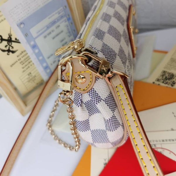 LOUIS VUITTON EVA CLUTCH IN DAMIER AZUR 25CM