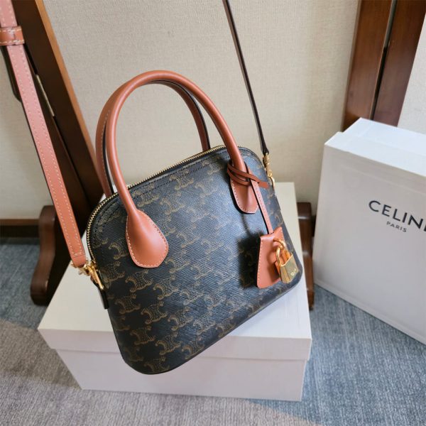 Celine TEEN HONORINE BAG IN Triomphe Canvas and Calfskin