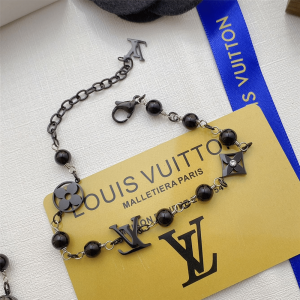 LOUIS VUITTON LV PEARLS BRACELET BLACK M1391A