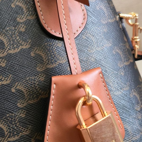 Celine TEEN HONORINE BAG IN Triomphe Canvas and Calfskin