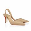 CHRISTIAN LOUBOUTIN APOSTROPHA SLING 80 BEIGE 1240830N295