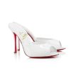 CHRISTIAN LOUBOUTIN ME DOLLY 100 MULES WHITE 1221318W302