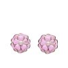 CHANEL CAMELLIA EARRINGS PINK ABG218 B21624 U3368