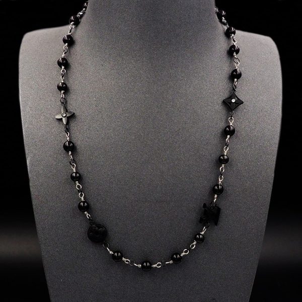 LOUIS VUITTON LV PEARLS NECKLACE BLACK M02445