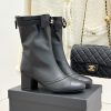 Chanel Ankle Boots in Mesh and Grosgrain