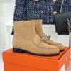 Hermès Kelsy Suede Ankle Boots |