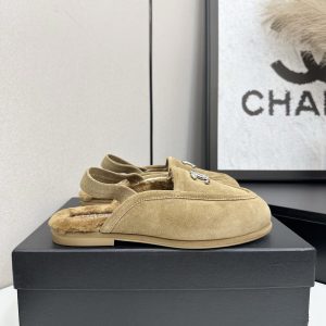 Chanel 25A slingback Suede vinous