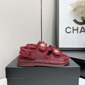 Chanel Red Sandal