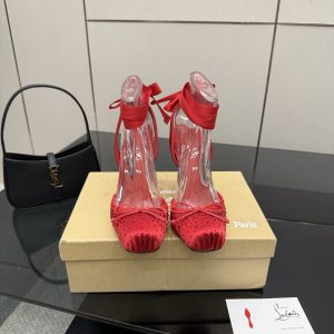 Christian Louboutin Cassia Lace Up High Heels