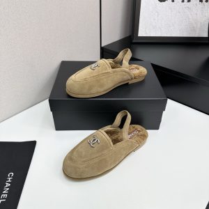Chanel 25A slingback Suede vinous