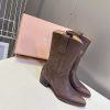 Miu Miu Leather Cowboy Boots
