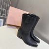 Miu Miu Leather Cowboy Boots