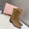 Miu Miu Leather Cowboy Boots