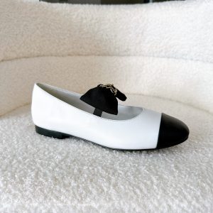 Chanel White Jennie Ribbon Flats Chanel White Jennie Ribbon Flats