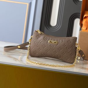 LOUIS VUITTON POCHETTE LIV SMOKE BROWN 24CM M25816