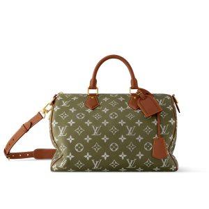 LOUIS VUITTON SPEEDY P9 BANDOULIÈRE 40 BAG GREEN SANCHA 40CM M15244