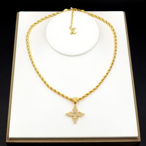 LOUI VUITTON LV ROPE PENDANT NECKLACE GOLD M01751