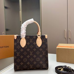 LOUIS VUITTON SAC PLAT BB MONOGRAM BROWN 22CM M46265