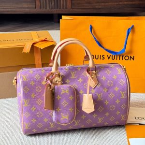 LOUIS VUITTON SPEEDY P9 BANDOULIERE PURPLE 35CM