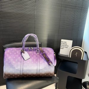 LOUIS VUITTON KEEPALL BANDOULIÈRE 45 SUNRISE PASTEL 45CM