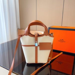 HERMES PICOTIN LOCK 18 POCKET BAG BEIGE 20CM