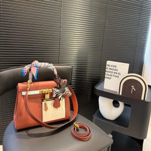 HERMES COLORMATIC KELLY 25 RETOURNE ORANGE 28CM