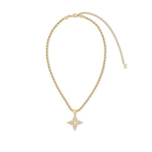 LOUI VUITTON LV ROPE PENDANT NECKLACE GOLD M01751