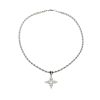 LOUI VUITTON LV ROPE PENDANT NECKLACE SILVER