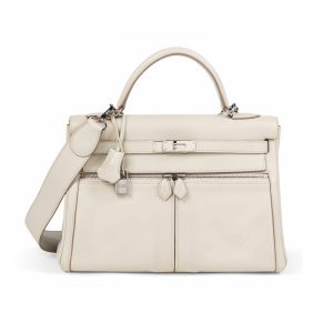HERMES SWIFT KELLY LAKIS 35 BEIGE 25CM