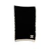 CHANEL 23A CASHMERE SCARF BLACK AND WHITE 170CM