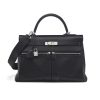 HERMES SWIFT KELLY LAKIS 35 BLACK 25CM