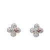 LOUI VUITTON VIVIENNE EARRINGS IN SILVER