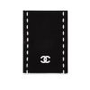 CHANEL CC LOGO CASHMERE SCARF BLACK 180CM