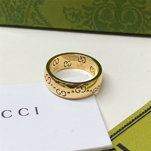 GUCCI ICON GG THIN RING YELLOW GOLD ‎804335 J8500 8000