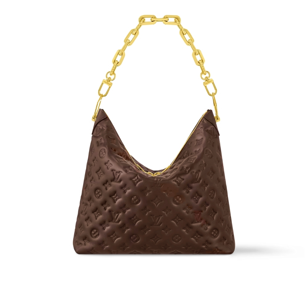 LOUIS VUITTON COUSSIN HOBO MM CHOCOLAT 30CM LOUIS VUITTON COUSSIN HOBO MM CHOCOLAT 30CM
