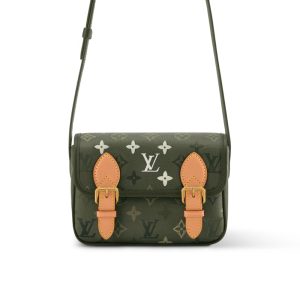 LOUIS VUITTON SATCHEL WEARABLE WALLET KHAKI 19CM