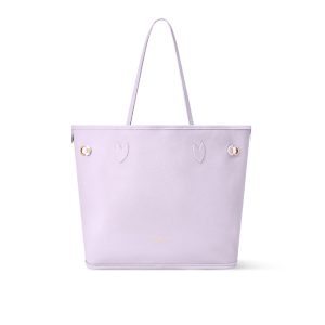 LOUIS VUITTON NEVERFULL INSIDE OUT MM MONOGRAM MISTY LILAC 31CM