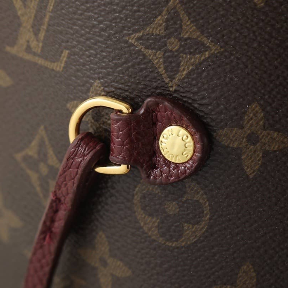 LOUIS VUITTON NEVERFULL INSIDE OUT MM MONOGRAM WINE 31CM M25663 LOUIS VUITTON NEVERFULL INSIDE OUT MM MONOGRAM WINE 31CM M25663