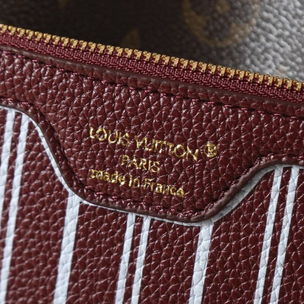 LOUIS VUITTON NEVERFULL INSIDE OUT MM MONOGRAM WINE 31CM M25663 LOUIS VUITTON NEVERFULL INSIDE OUT MM MONOGRAM WINE 31CM M25663