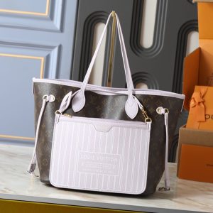LOUIS VUITTON NEVERFULL INSIDE OUT MM MONOGRAM MISTY LILAC 31CM