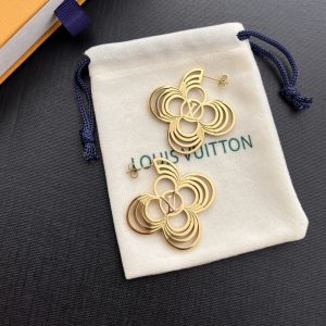 LOUIS VUITTON LV BREEZE EARRINGS GOLD M02675