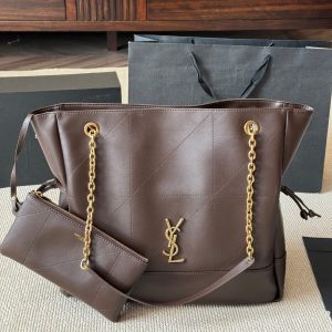 SAINT LAURENT SMALL JAMIE SHOPPING BROWN 28CM