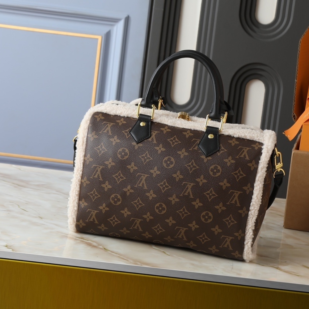 LOUIS VUITTON SPEEDY SOFT 30 TEDDY MONOGRAM BROWN 30CM LOUIS VUITTON SPEEDY SOFT 30 TEDDY MONOGRAM BROWN 30CM