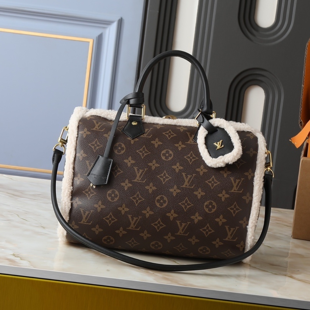 LOUIS VUITTON SPEEDY SOFT 30 TEDDY MONOGRAM BROWN 30CM LOUIS VUITTON SPEEDY SOFT 30 TEDDY MONOGRAM BROWN 30CM
